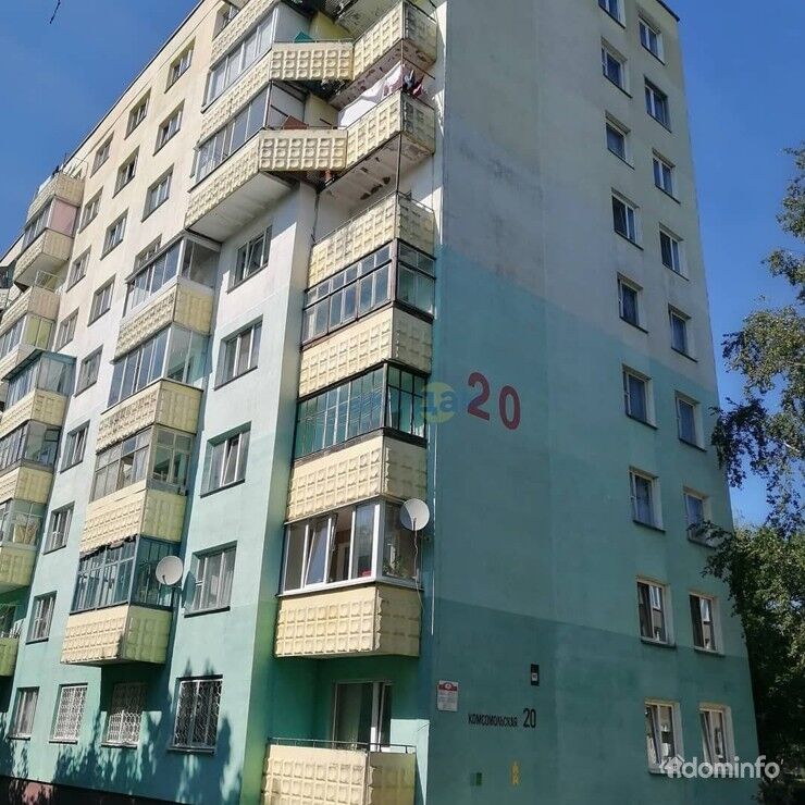 2-комнатная, Фаниполь, Комсомольская ул. 20 — фото 1
