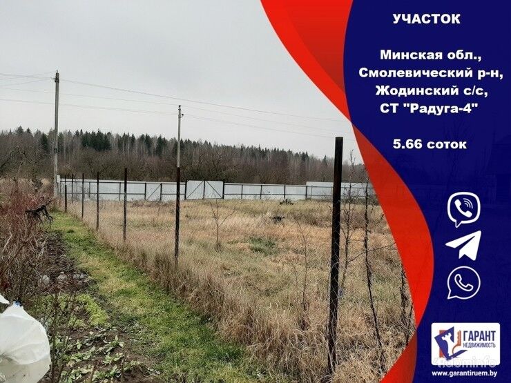 Участок под Жодино - СТ « Радуга - 4» - 48 км от Минска -Московское направление — фото 1