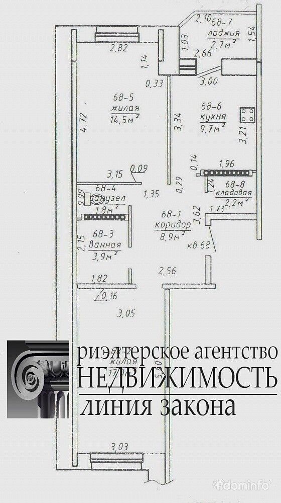 комната в 2 к. кв-ре, ул. Головацкого, д. 105Б — фото 1