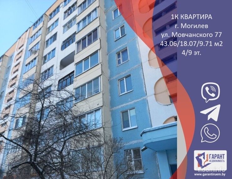 Продается хорошая 1-комнатная квартира в Могилеве — фото 1