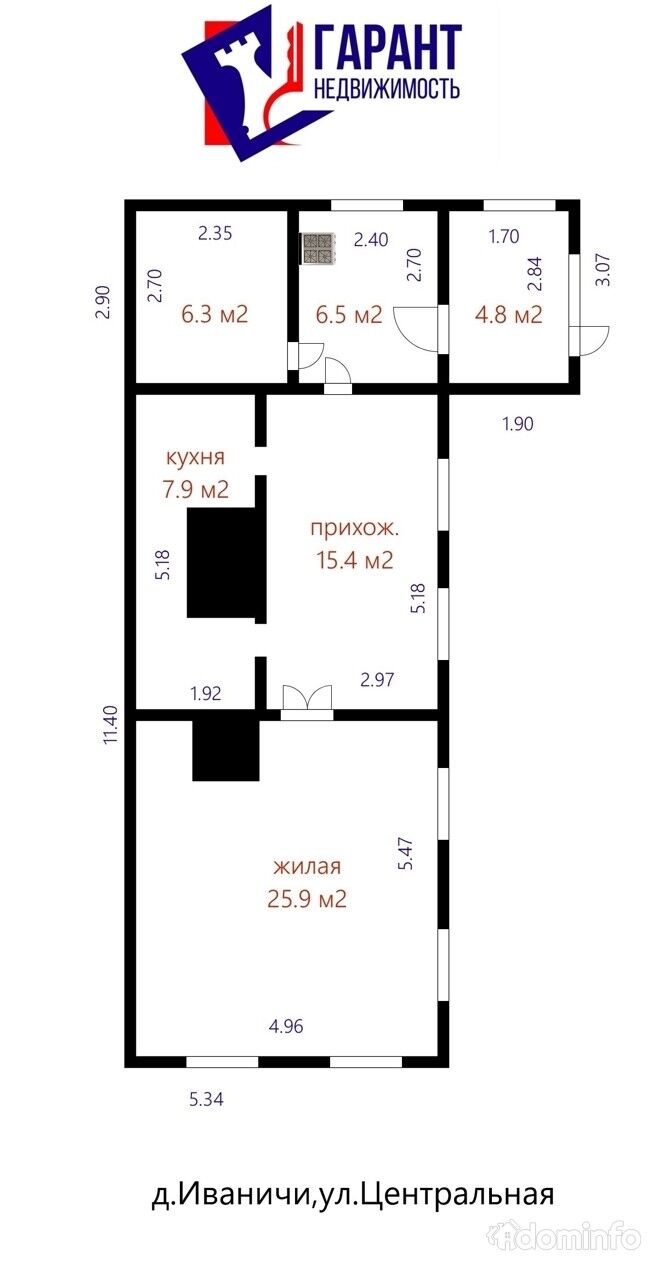 Продам дом, д. Иваничи, 48 км от МКАД, Могилёвское напр. — фото 19