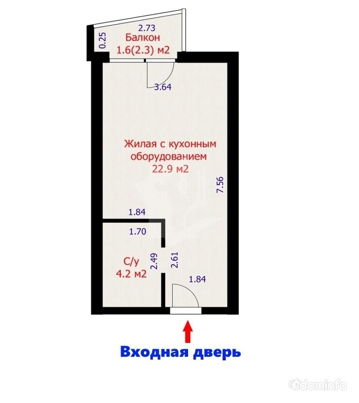 Продается 1 комнатная квартира по ул.Брилевская,33,Минск-Мир — фото 2