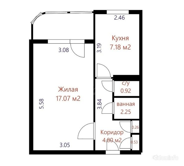 Продажа 1 к. квартиры, в Минске, ул. Шишкина, д.20 к.3, метро Автозаводская — фото 19