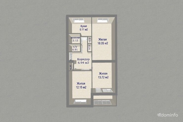 Купить 3-комнатную квартиру, г. Минск, ул. Геологическая, 123 — фото 15