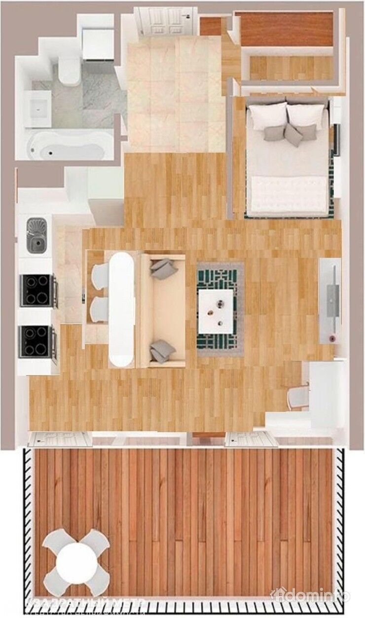 Продается 1комнатная квартира с террасой по ул. Ж.Алферова,3 — фото 5