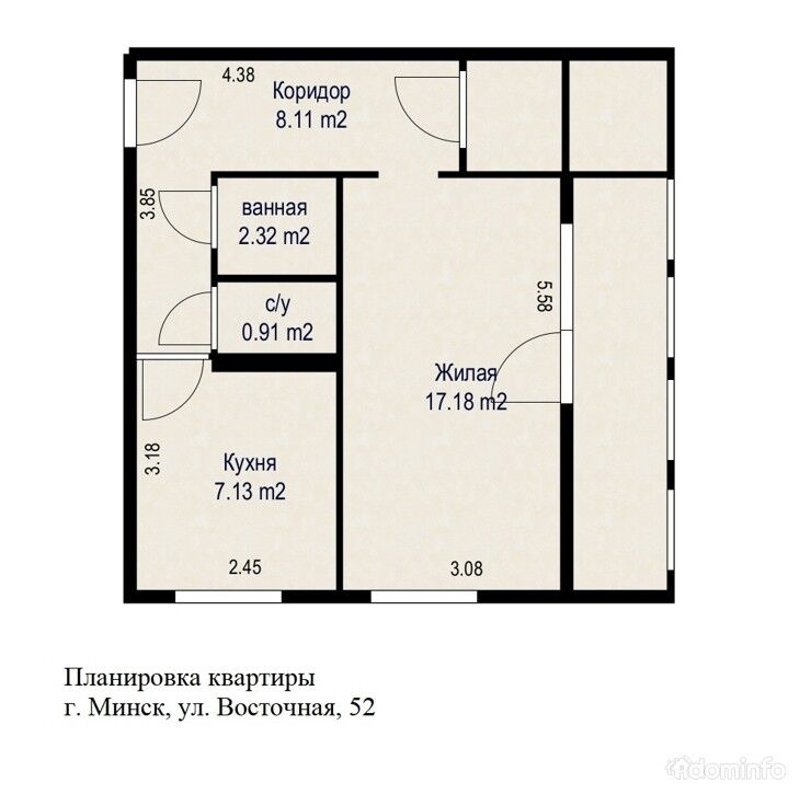 Купить 1-комнатную квартиру, г. Минск, ул. Восточная, 52 — фото 14