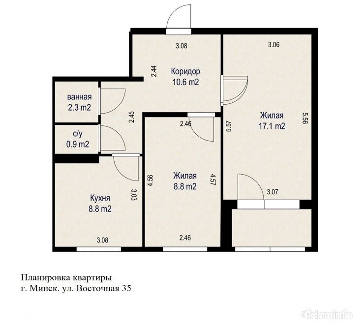 Купить 2-комнатную квартиру, г. Минск, ул. Восточная, 35 — фото 19